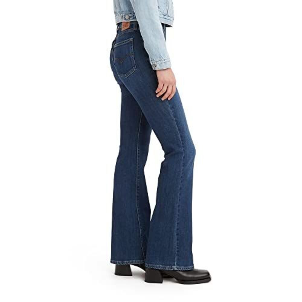 Levi's -  Women's 726 High Rise Standard Fit Flare Le Dark Indigo Worn In - Picture 4 of 4